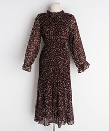 DHOLIC | ストラップ付花柄プリーツワンピース(ワンピース)