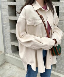 DHOLIC STYLE | [66girls] コットンスナップボタンジャケット(ミリタリージャケット)