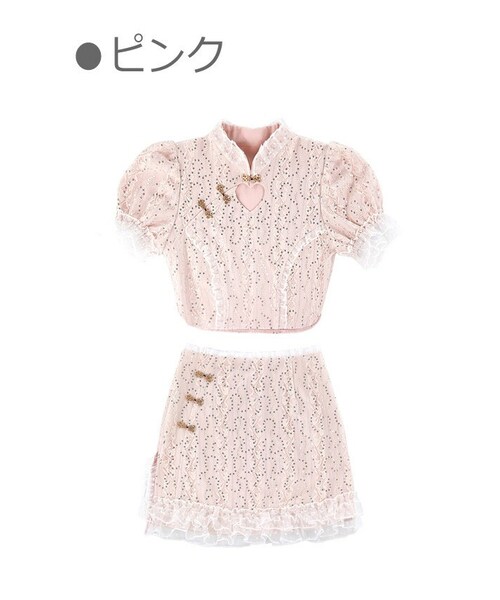 Bobon21（ボボンニジュウイチ）の「激カワチャイナ服風セットアップ-全 