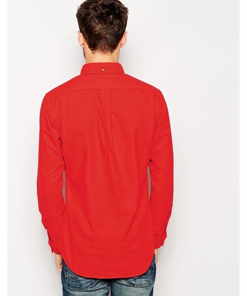 POLO RALPH LAUREN（ポロ ラルフ ローレン）の「Polo Ralph Lauren Oxford Shirt in Slim Fit（シャツ/ブラウス・メンズ・red・S-Chest 36-38"/XL-Chest 42-44"/L-Chest 40-42"/M-Chest 38-40"）」の2枚目の写真