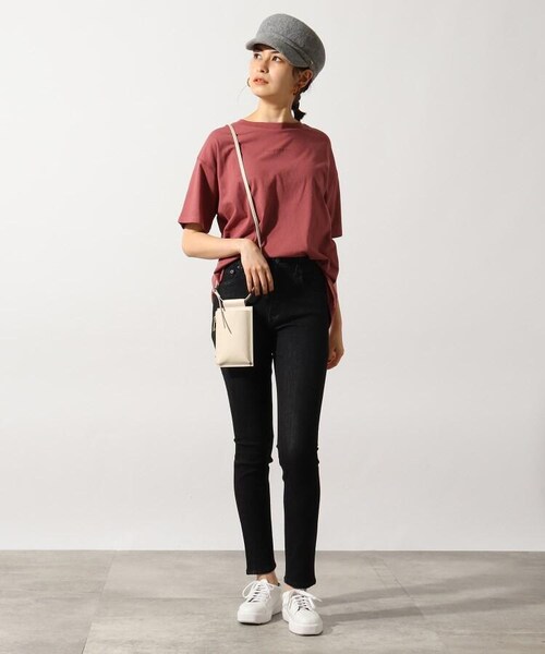 OZOC（オゾック）の「スマホショルダー（バッグ・レディース・ブラック(019)/ブラウン(042)/カーキ(027)/アイボリー(004)/ブラウン(142)・00）」の21枚目の写真