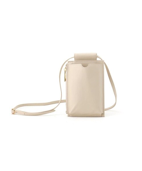 OZOC（オゾック）の「スマホショルダー（バッグ・レディース・ブラック(019)/ブラウン(042)/カーキ(027)/アイボリー(004)/ブラウン(142)・00）」の6枚目の写真