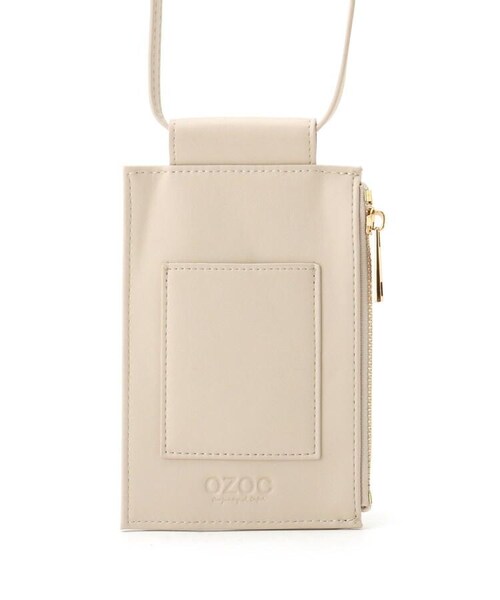 OZOC（オゾック）の「スマホショルダー（バッグ・レディース・ブラック(019)/ブラウン(042)/カーキ(027)/アイボリー(004)/ブラウン(142)・00）」の8枚目の写真