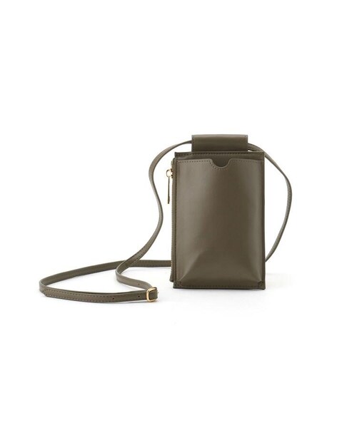 OZOC（オゾック）の「スマホショルダー（バッグ・レディース・ブラック(019)/ブラウン(042)/カーキ(027)/アイボリー(004)/ブラウン(142)・00）」の3枚目の写真