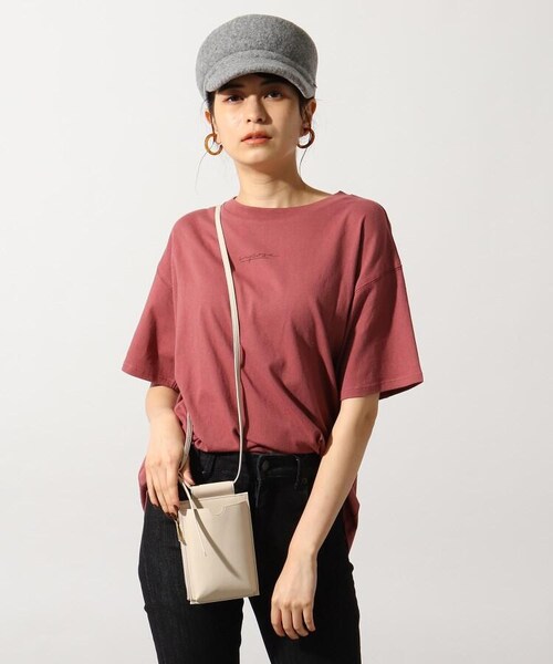 OZOC（オゾック）の「スマホショルダー（バッグ・レディース・ブラック(019)/ブラウン(042)/カーキ(027)/アイボリー(004)/ブラウン(142)・00）」の20枚目の写真