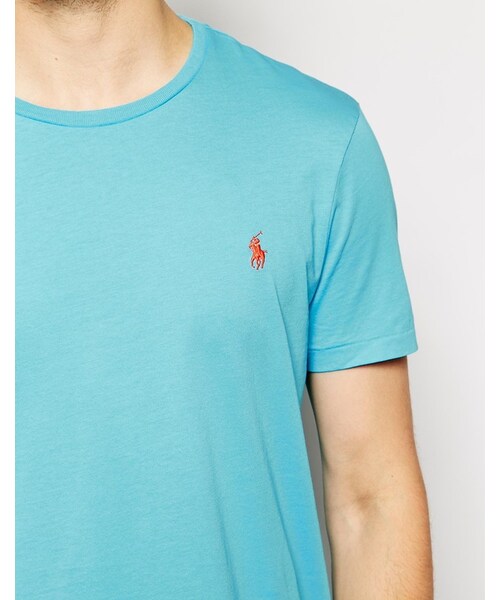 POLO RALPH LAUREN(ポロ ラルフ ローレン)の「Polo Ralph Lauren T-Shirt with Pony(Tシャツ/カットソー・メンズ・liquidblue・S-Chest 36-38"/XXL-Chest 44-46"/M-Chest 38-40"/XL-Chest 42-44"/L-Chest 40-42")」の4枚目の写真