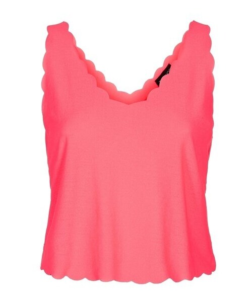 TOPSHOP(トップショップ)の「Topshop Scalloped Hem Crop Tank(タンクトップ・Bright Pink/Light Blue/Cream/Blue/Rose/Black/Mint・Regular 6 (2-4 US)/Regular 12 (14 US)/Regular 8 (6-8 US)/Regular 10 (10-12 US))」の6枚目の写真