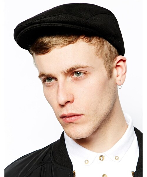 BRIXTON（ブリクストン）の「Brixton Hooligan Baker Boy Cap（帽子・メンズ・black・L/M）」の2枚目の写真