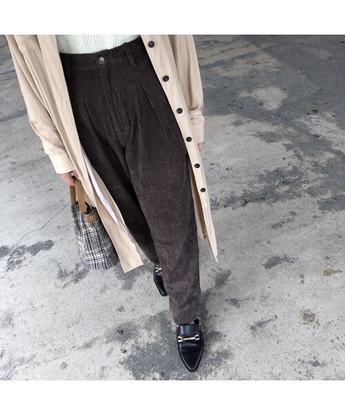 copine（コピン）の「再入荷！コーデュロイペグトップパンツ(4color)【クリックポスト対象商品】（その他パンツ・レディース・その他）」の4枚目の写真