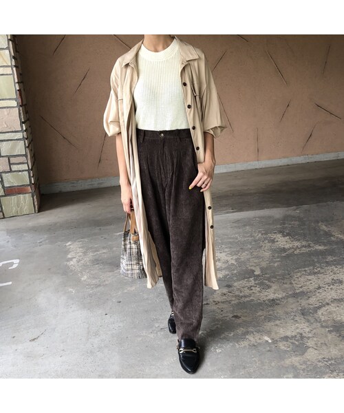 copine（コピン）の「再入荷！コーデュロイペグトップパンツ(4color)【クリックポスト対象商品】（その他パンツ・レディース・その他）」の5枚目の写真