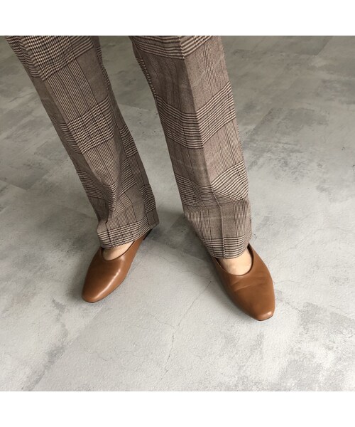 copine（コピン）の「再入荷！ピンタックセミフレアチェック柄パンツ(3color)【クリックポスト対象商品】（その他パンツ・レディース・その他）」の12枚目の写真