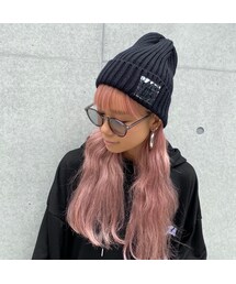 no brand | ネームパッチニット帽｢NOT｣#8666(ニットキャップ/ビーニー)