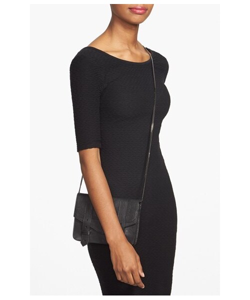 PROENZA SCHOULER(プロエンザ スクーラー)の「Proenza Schouler 'Large PS1' Leather Crossbody Wallet(ショルダーバッグ・Black)」の5枚目の写真