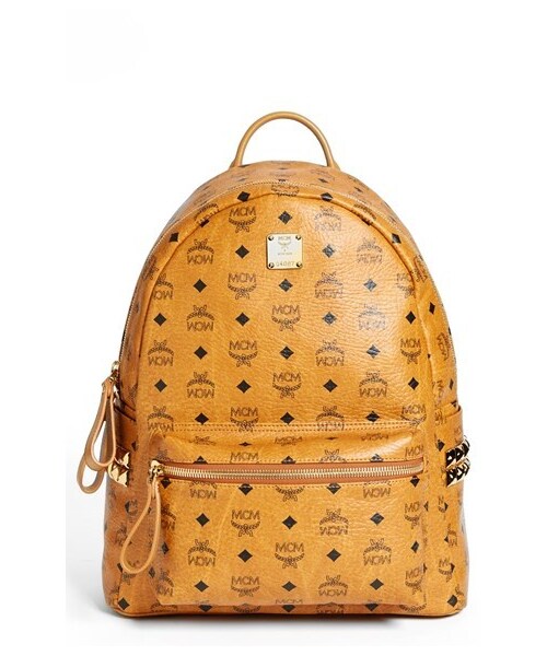 MCM（エムシーエム）の「MCM 'Stark - Visetos' Studded Backpack（その他ベビー用品・Cognac）」の5枚目の写真