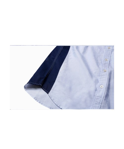 LIFUL MINIMAL GARMENTS.(ライフルミニマルガーメンツ)の「LIFUL OXFORD COLORBLOCK SHIRT BLUE(その他・メンズ・기타・S/M/L)」の4枚目の写真