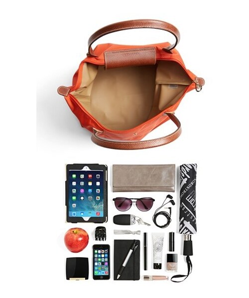 LONGCHAMP（ロンシャン）の「Longchamp 'Large Le Pliage' Tote（トートバッグ・Black/Deep Red/Gunmetal/Hydrangea/Mint/New Navy/Poppy/Slate/Beige/Amethyst）」の5枚目の写真