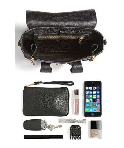3.1 Phillip Lim(スリーワンフィリップリム)の「3.1 Phillip Lim 'Pashli - Mini' Leather Satchel(ショルダーバッグ・Black)」の3枚目の写真