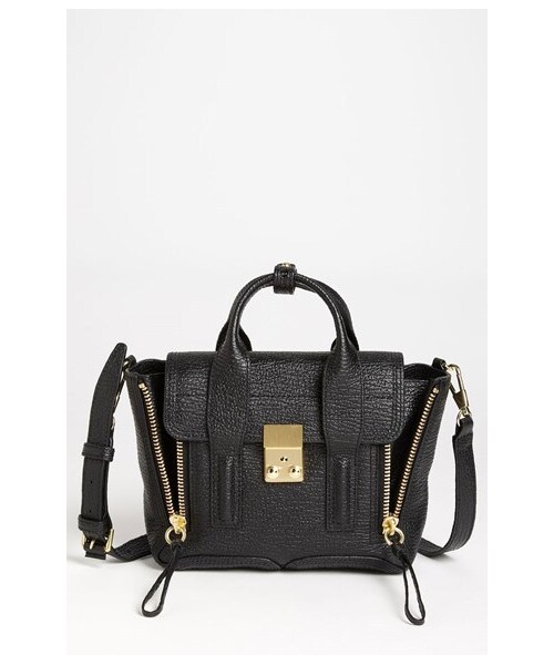 3.1 Phillip Lim(スリーワンフィリップリム)の「3.1 Phillip Lim 'Pashli - Mini' Leather Satchel(ショルダーバッグ・Black)」の1枚目の写真