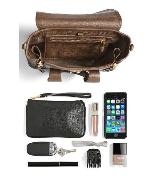 3.1 Phillip Lim(スリーワンフィリップリム)の「3.1 Phillip Lim 'Pashli - Mini' Leather Satchel(ショルダーバッグ・Taupe)」の2枚目の写真
