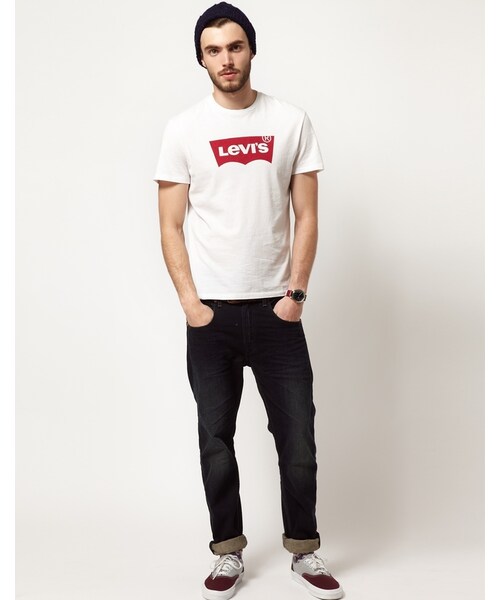 Levi's(リーバイス)の「Levis Levi's T-Shirt Batwing Logo(Tシャツ/カットソー・メンズ・brightwhite・XXL-Chest 44-46"/XL-Chest 42-44")」の4枚目の写真