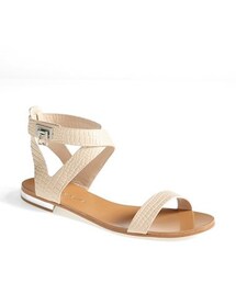 BCBGMAXAZRIA | BCBG MAXAZRIA BCBGMAXAZRIA 'Brannon' Croc Embossed Flat Sandal(サンダル)