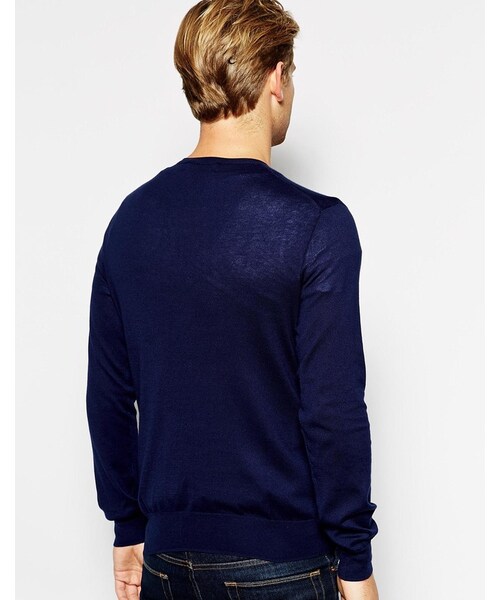 POLO RALPH LAUREN（ポロ ラルフ ローレン）の「Polo Ralph Lauren V Neck Jumper（ニット/セーター・メンズ・navy・M-Chest 38-40"/XL-Chest 42-44"/L-Chest 40-42"/S-Chest 36-38"）」の3枚目の写真