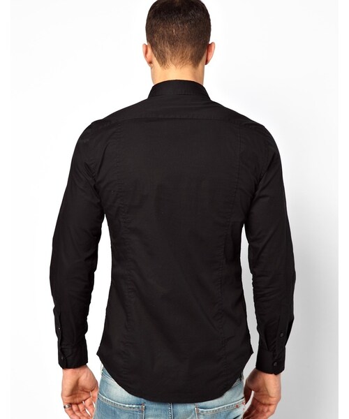 REPLAY(リプレイ)の「Replay Shirt Stretch Basic Logo(シャツ/ブラウス・メンズ・black・M-Chest 38-40"/S-Chest 36-38"/XL-Chest 42-44"/XXL-Chest 44-46"/L-Chest 40-42")」の3枚目の写真