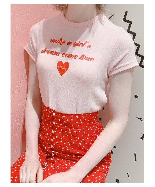 lilLilly（リルリリー）の「lilLillyハートロゴTシャツ（）」 - WEAR