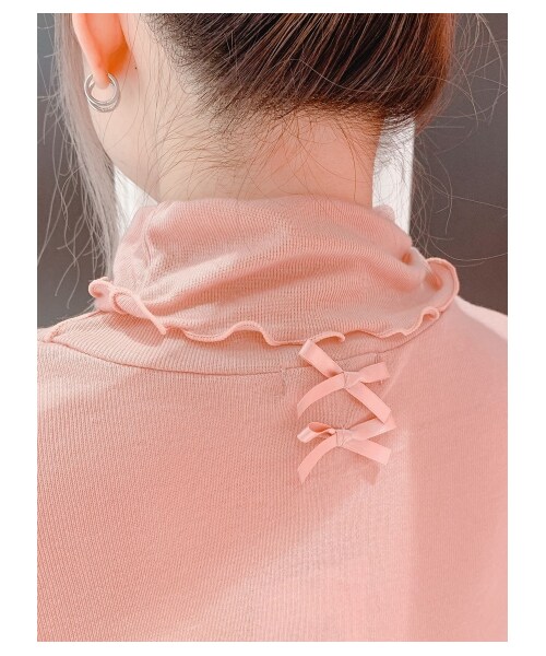 lilLilly（リルリリー）の「シースルーガータートップス（トップス・レディース・WHITE/PINK/BLUE/BLACK・FREE）」の11枚目の写真