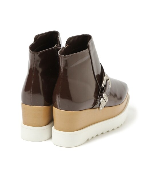 PAGEBOY（ページボーイ）の「スクエアショートブーツ（シューズ・レディース・ブラック/ダークブラウン・M(23.5cm)/L(24.5cm)）」の14枚目の写真