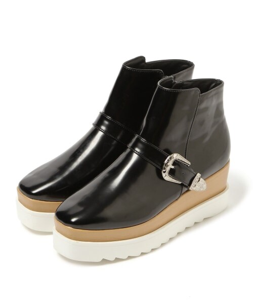 PAGEBOY（ページボーイ）の「スクエアショートブーツ（シューズ・レディース・ブラック/ダークブラウン・M(23.5cm)/L(24.5cm)）」の9枚目の写真