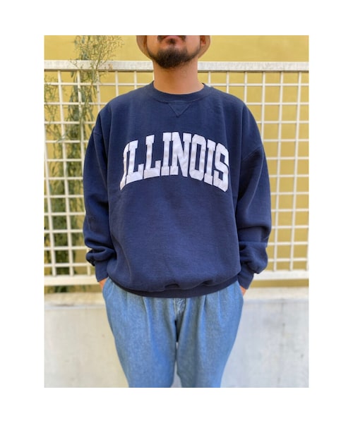Sweat à Capuche Vintage Russell Athletic XL Bleu Marine - Années 90 USA