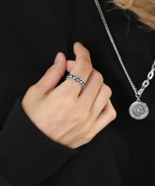 BOYSHE(ボーイシー)の「Silver925製 レトロドットリング【E0016】(リング・レディース・その他)」の6枚目の写真