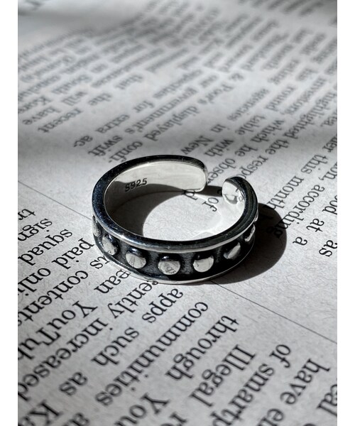 BOYSHE(ボーイシー)の「Silver925製 レトロドットリング【E0016】(リング・レディース・その他)」の5枚目の写真