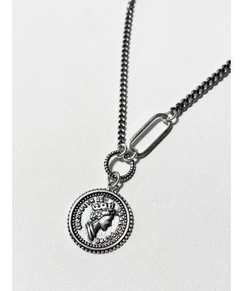BOYSHE（ボーイシー）の「Silver925製 クイーンコインネックレス【E0017】（ネックレス・レディース・その他）」の2枚目の写真