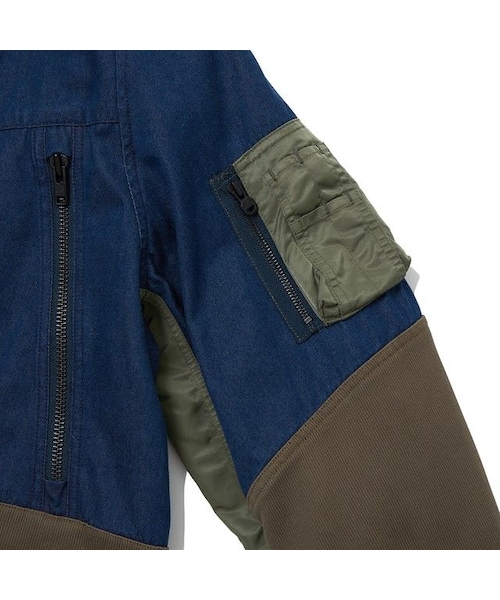 WHITE MOUNTAINEERING(ホワイトマウンテニアリング)の「white mountaineering WM x LMC MODS COAT - INDIGO(ミリタリージャケット・メンズ・その他)」の5枚目の写真