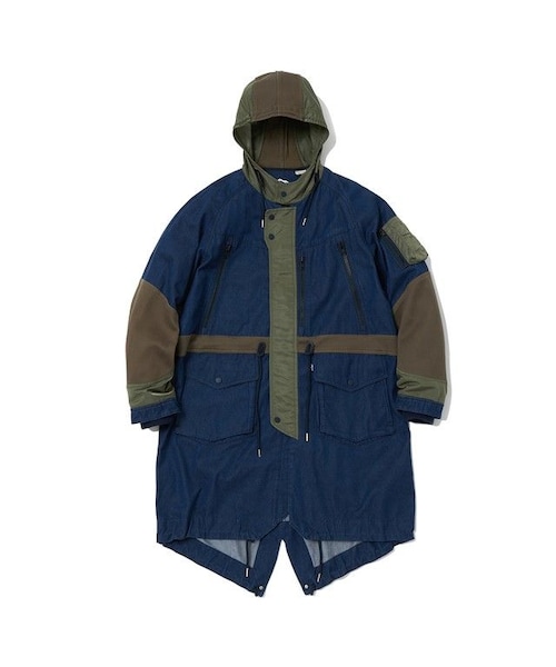 WHITE MOUNTAINEERING(ホワイトマウンテニアリング)の「white mountaineering WM x LMC MODS COAT - INDIGO(ミリタリージャケット・メンズ・その他)」の1枚目の写真