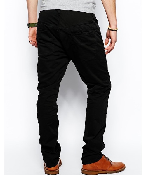 Nudie Jeans(ヌーディージーンズ)の「Nudie Jeans Nudie Chinos Khaki Slim Fit Organic Twill(その他パンツ・メンズ・black・36" Reg-W36in (91cm)L32in (81cm)/32" Reg-W32in (81cm)L32in (81cm)/34" Long-W34in (86cm)L34in (86cm)/38" Long-W38in (96cm)L34in (86cm)/30" Long-W30in (76cm)L34in (86cm)/34" Short-W34in (86cm)L30in (76cm)/34" Reg-W34in (86cm)L32in (81cm))」の2枚目の写真