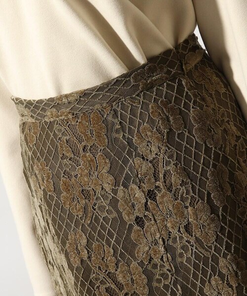 OZOC（オゾック）の「[洗える]レースフレアスカート（スカート・レディース・アイボリー(004)/カーキ(027)・38(M)）」の7枚目の写真