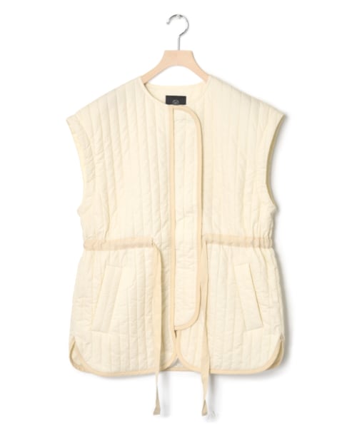 wordtrobe】縦ステッチキルティング 袖取り外し ジャケット w closet 