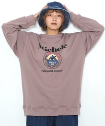 BOYSHE | ミチェル ビッグシルエットスウェット　ピンクベージュ(スウェット)