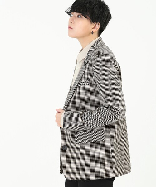 BOYSHE（ボーイシー）の「チェックテーラードジャケット（テーラードジャケット・レディース・その他）」の3枚目の写真