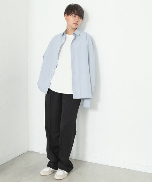 BOYSHE(ボーイシー)の「バイオウォッシング ポケットボリュームシャツ スカイブルー(シャツ/ブラウス・レディース・その他)」の5枚目の写真