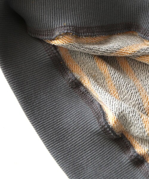 BOYSHE（ボーイシー）の「ビッグシルエットクルーネック ボーダースウェット　グレー（スウェット・レディース・その他）」の11枚目の写真