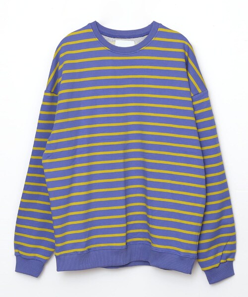 BOYSHE（ボーイシー）の「ビッグシルエットクルーネック ボーダースウェット　パープル（スウェット・レディース・その他）」の10枚目の写真