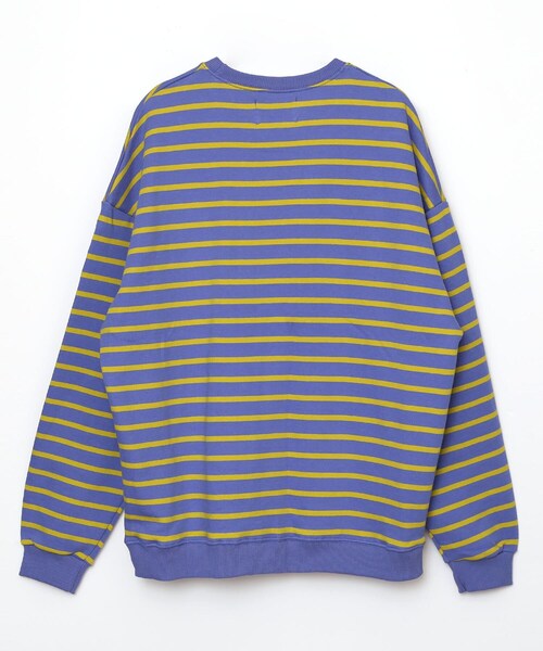 BOYSHE（ボーイシー）の「ビッグシルエットクルーネック ボーダースウェット　パープル（スウェット・レディース・その他）」の11枚目の写真