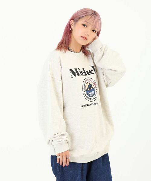 BOYSHE（ボーイシー）の「ミチェル ビッグシルエットスウェット　アイボリー（スウェット・レディース・その他）」の5枚目の写真