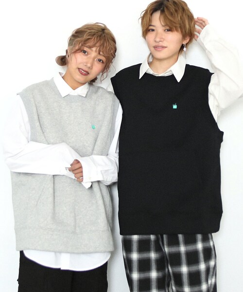 BOYSHE（ボーイシー）の「クルーネック 裏起毛プルオーバーベスト　ブラック（ベスト・レディース・その他）」の12枚目の写真