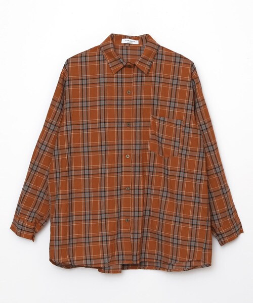 BOYSHE(ボーイシー)の「ボックスシルエット チェックシャツ ブラウン(シャツ/ブラウス・レディース・その他)」の11枚目の写真