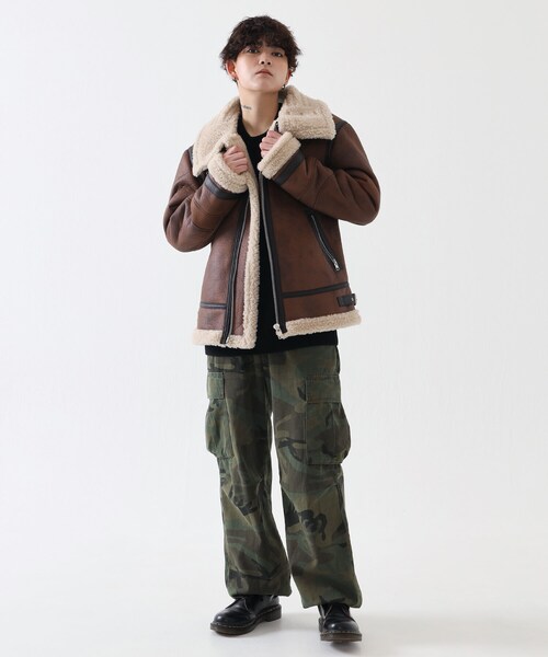 BOYSHE（ボーイシー）の「迷彩 ワイドストレート カーゴパンツ（カーゴパンツ・レディース・その他）」の3枚目の写真